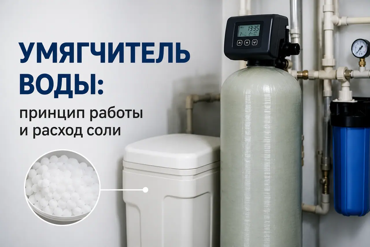 Умягчитель воды: принцип работы и расход соли