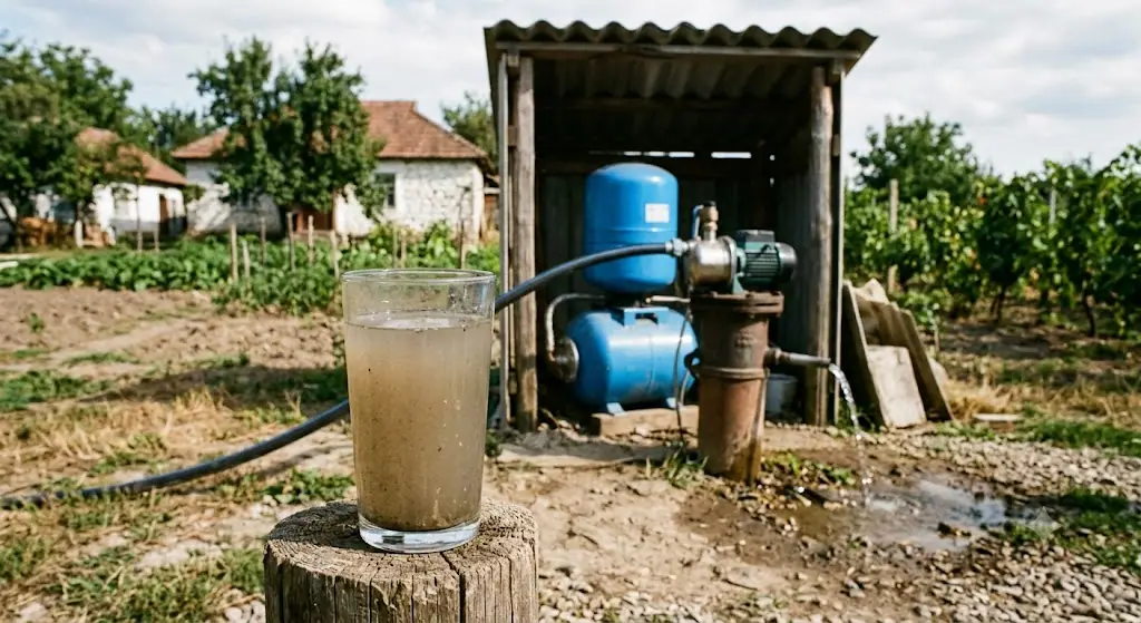 Мутная вода из скважины: причины и решение